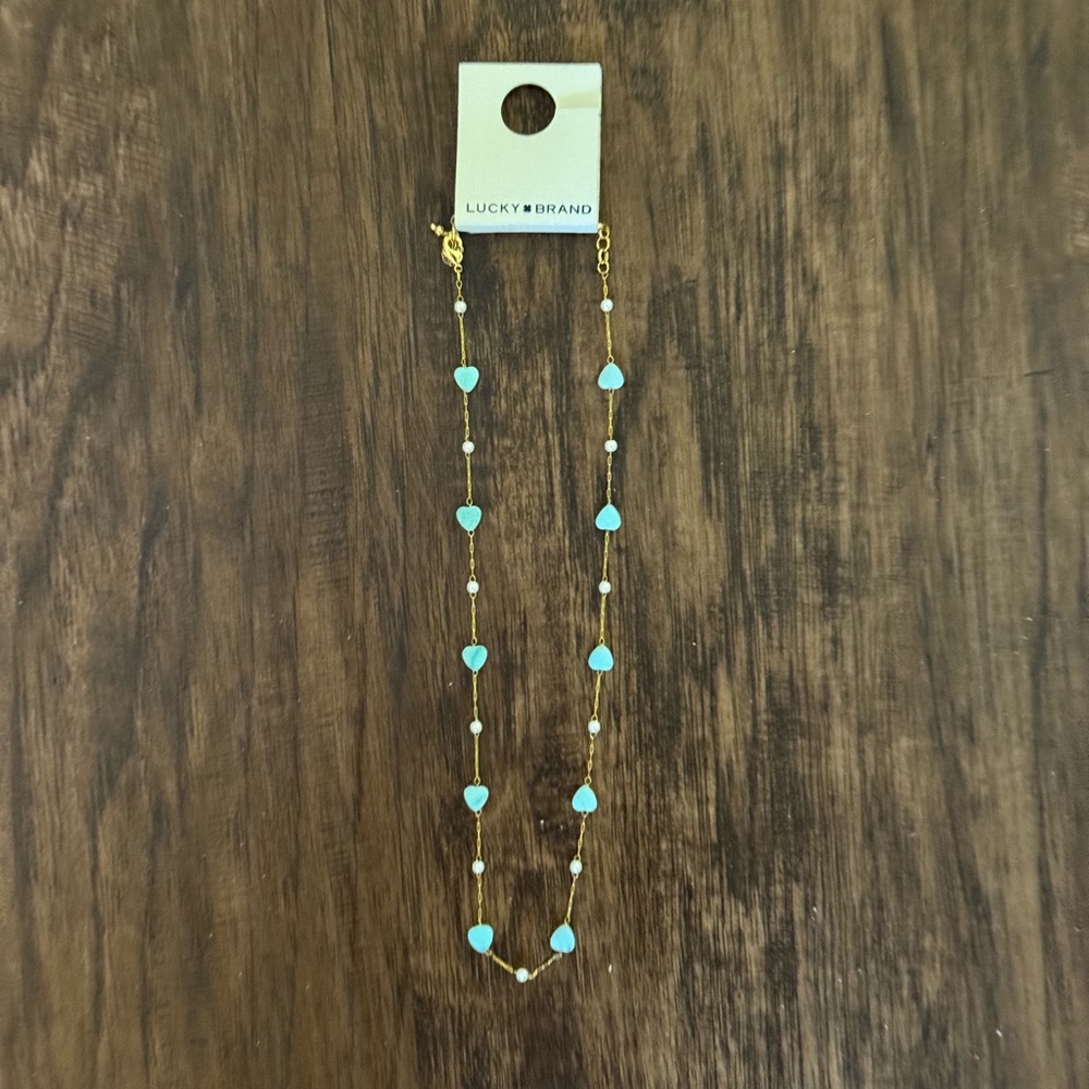 Lucky brand Jade heart necklace
